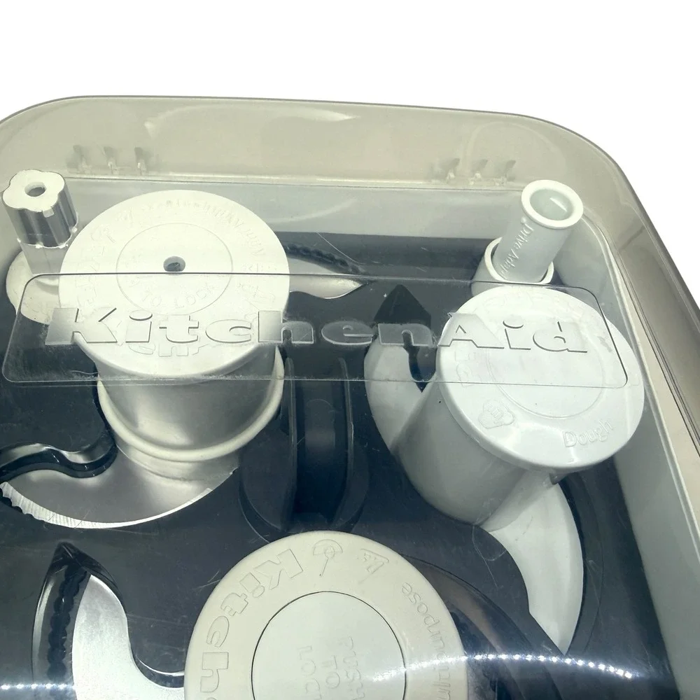 KitchenAid Food Processor Blade Storage Case Kit with Multipurpose & Dough